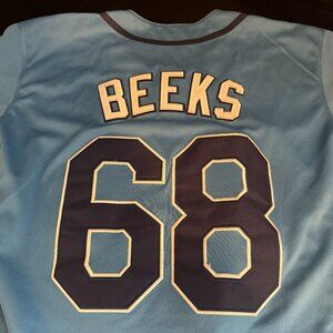 Jalen Beeks Tampa Bay Rays #68 MLB Authentic Jersey Sz 40